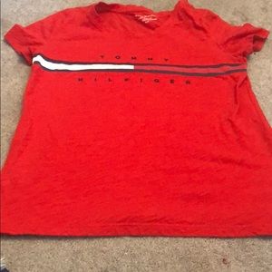 Tommy Hilfiger Red Short Sleeve Tee